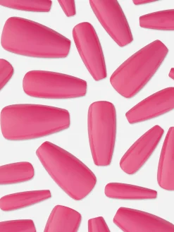 Faux Ongles|Primark Faux Ongles Brillants à Bout Pointu PS... Rose vif