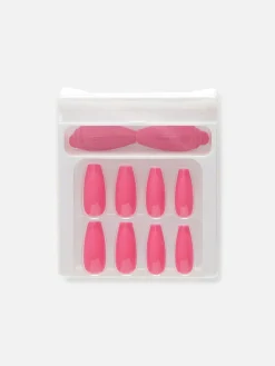 Faux Ongles|Primark Faux Ongles Brillants à Bout Pointu PS... Rose vif