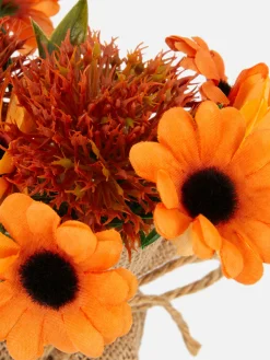 Plantes Et Fleurs Artificielles|Primark Fleurs Artificielles Avec Emballage En Jute Orange