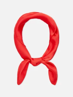 Chapeaux, Gants Et Écharpes|Primark Foulard Classique En Satin Rouge