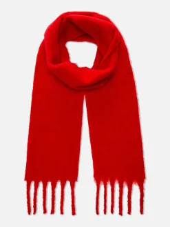 Chapeaux, Gants Et Écharpes|Primark Foulard Fin Brossé Doux Rouge