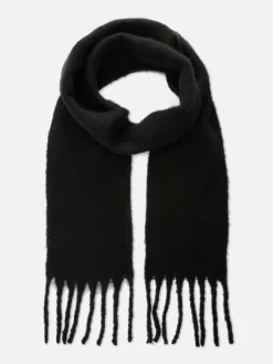 Chapeaux, Gants Et Écharpes|Primark Foulard Fin Brossé Doux Noir
