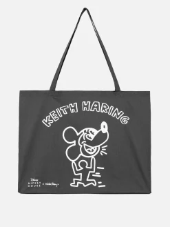 Sacs Et Porte-Monnaie|Primark Fourre-tout XL Disney Mickey Mouse X Keith Haring Gris