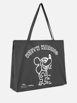 Sacs Et Porte-Monnaie|Primark Fourre-tout XL Disney Mickey Mouse X Keith Haring Gris