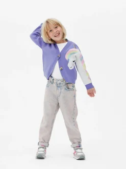 Pulls Et Gilets|Primark Gilet à Col En V Et Motif Licorne Violet