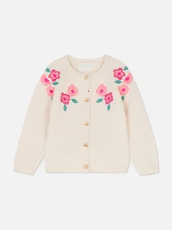 Pulls Et Gilets|Primark Gilet à Fleurs Brodées Écru