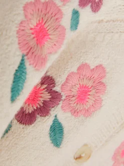 Pulls Et Gilets|Primark Gilet à Fleurs Brodées Écru