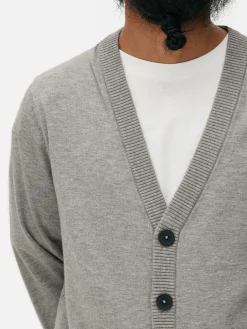 Pulls Et Gilets|Primark Gilet à Gros Boutons Gris