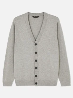 Pulls Et Gilets|Primark Gilet à Gros Boutons Gris