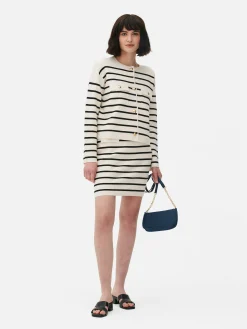 Pulls Et Gilets|Primark Gilet Boutonné à Rayures à Coordonner Multicolore