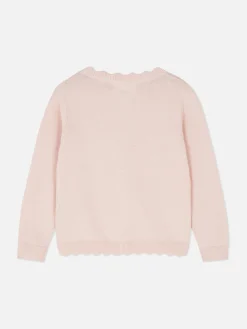 Pulls Et Gilets|Primark Gilet Boutonné Festonné Rose