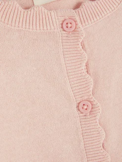 Pulls Et Gilets|Primark Gilet Boutonné Festonné Rose