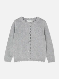 Pulls Et Gilets|Primark Gilet Boutonné Festonné Gris