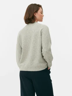 Pulls Et Gilets|Primark Gilet Boyfriend En Maille à Col En V Gris