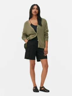 Pulls Et Gilets|Primark Gilet Boyfriend Texturé Kaki