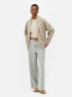 Pulls Et Gilets|Primark Gilet Cache-cœur à Boutons Et Col Châle Écru