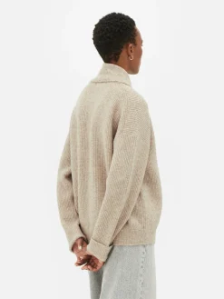 Pulls Et Gilets|Primark Gilet Cache-cœur à Boutons Et Col Châle Écru