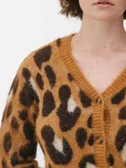 Pulls Et Gilets|Primark Gilet Court à Motif Léopard Multicolore