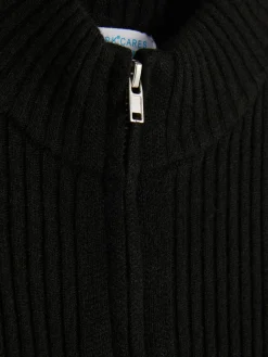 Pulls Et Gilets|Primark Gilet Côtelé Zippé Noir