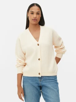 Pulls Et Gilets|Primark Gilet Décontracté à Col En V Ivoire