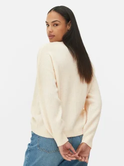 Pulls Et Gilets|Primark Gilet Décontracté à Col En V Ivoire