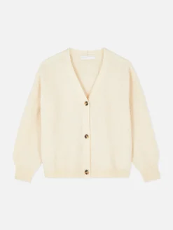 Pulls Et Gilets|Primark Gilet Décontracté à Col En V Ivoire