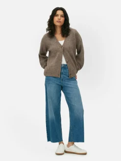 Pulls Et Gilets|Primark Gilet Décontracté à Col En V Taupe