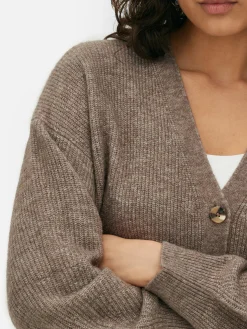 Pulls Et Gilets|Primark Gilet Décontracté à Col En V Taupe