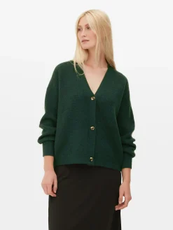 Pulls Et Gilets|Primark Gilet Décontracté à Col En V Vert foncé