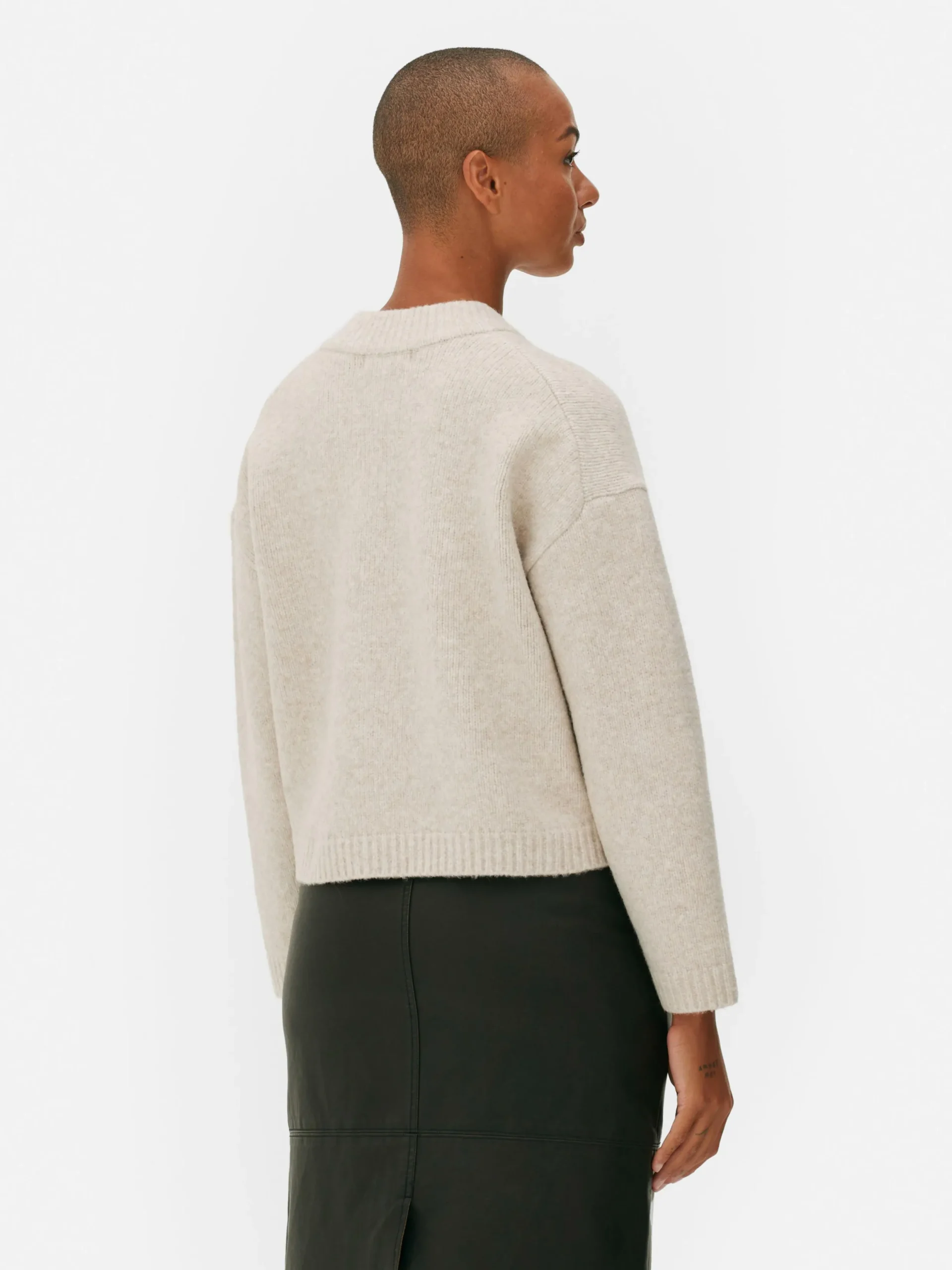 Pulls Et Gilets|Primark Gilet Décontracté Boutonné Sur Le Devant Écru