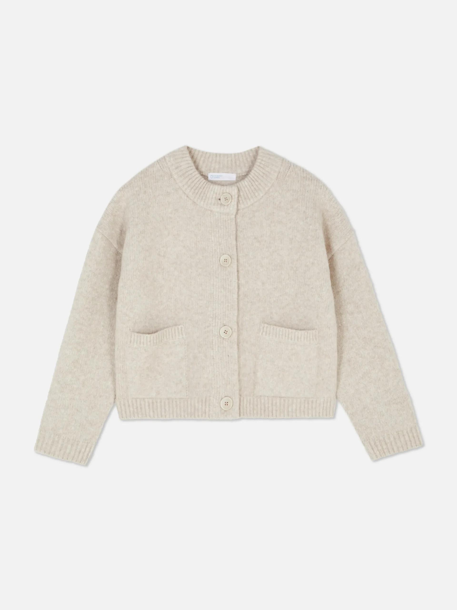 Pulls Et Gilets|Primark Gilet Décontracté Boutonné Sur Le Devant Écru