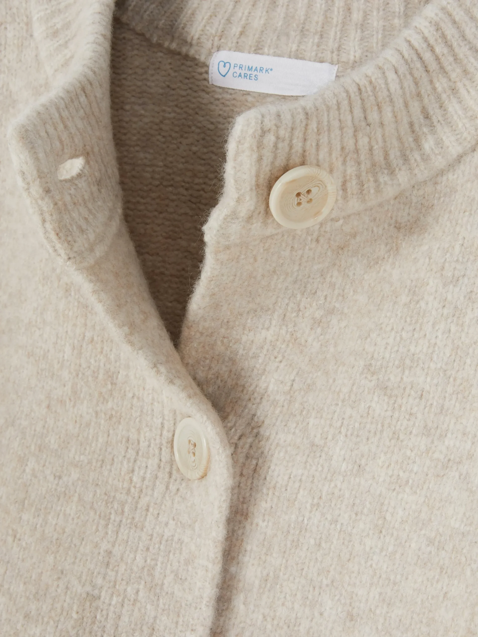 Pulls Et Gilets|Primark Gilet Décontracté Boutonné Sur Le Devant Écru