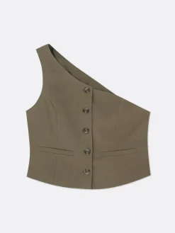 Blazers|Primark Gilet De Costume Asymétrique Rita Ora Marron