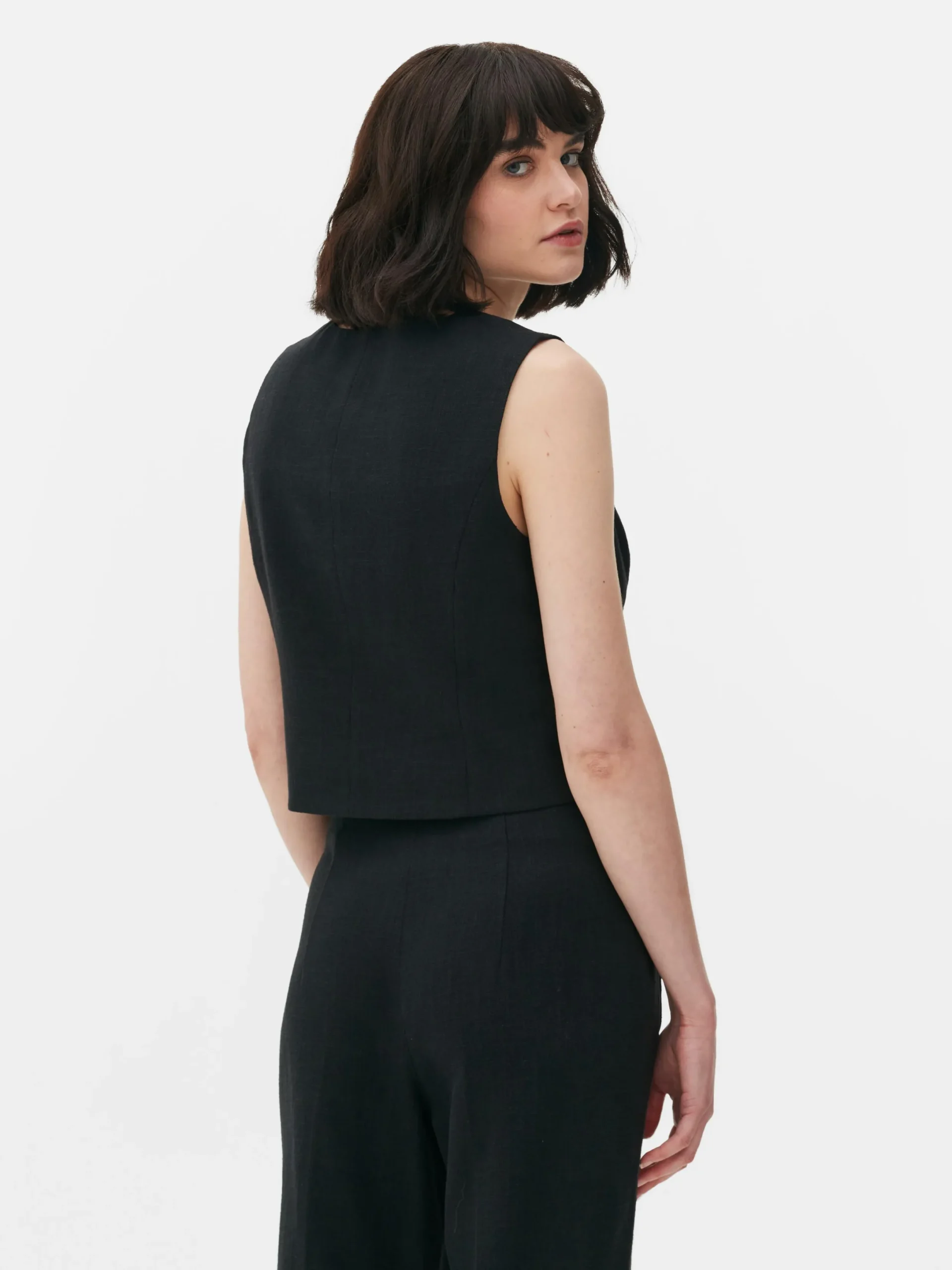 Blazers|Primark Gilet De Costume Droit à Coordonner Noir