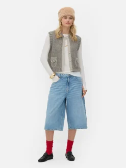 Pulls Et Gilets|Primark Gilet De Costume En Maille Rita Ora Gris