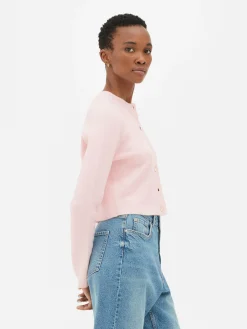 Pulls Et Gilets|Primark Gilet En Maille Boutonné Rose