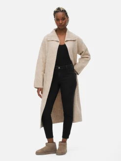 Pulls Et Gilets|Primark Gilet Long à Ceinture Paula Echevarría Camel