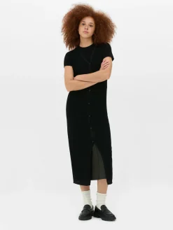 Pulls Et Gilets|Primark Gilet Long Sans Manches Noir