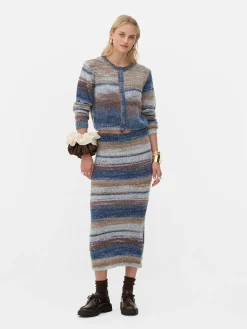 Pulls Et Gilets|Primark Gilet Space Dye à Coordonner Rita Ora Bleu marine