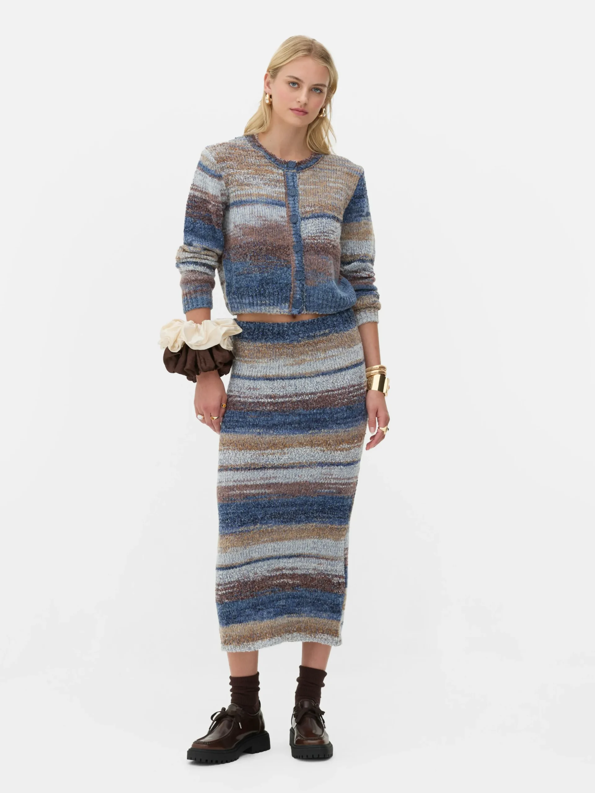 Pulls Et Gilets|Primark Gilet Space Dye à Coordonner Rita Ora Bleu marine