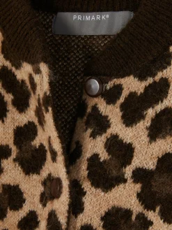 Pulls Et Gilets|Primark Gilet Style Blouson Bomber à Motif Léopard Multicolore