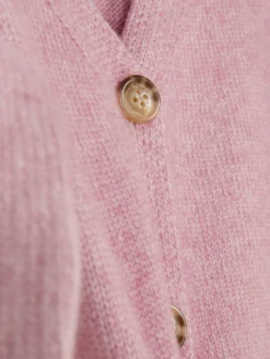 Pulls Et Gilets|Primark Gilet Tricoté à Ourlet Roulotté Rose