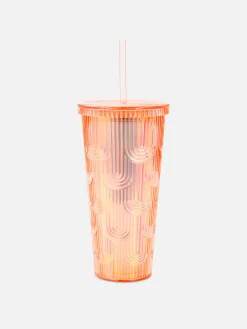 Tasses Et Mugs|Primark Gobelet Avec Paille à Reliefs Rose