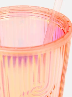 Tasses Et Mugs|Primark Gobelet Avec Paille à Reliefs Rose