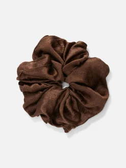 Accessoires Cheveux|Primark Grand Chouchou Cheveux En Satin Rita Ora Marron