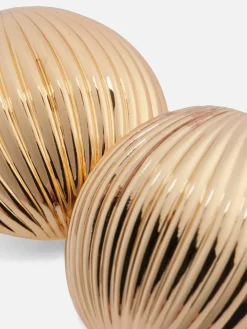 Bijoux|Primark Grands Clous D'oreilles Striés Rita Ora Jaune