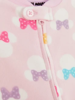 Pyjamas Et Vêtements De Nuit|Grenouillères Et Gigoteuses|Primark Grenouillère En Tissu Minky Disney Minnie Mouse Rose