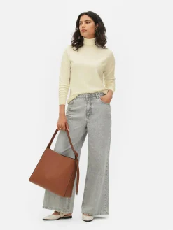 Pulls Et Gilets|Primark Haut à Manches Longues Et à Col Roulé Ivoire