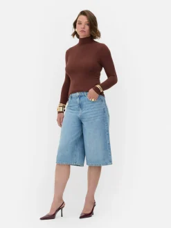 Hauts Et T-Shirts|Primark Haut à Manches Longues Et Col Roulé Rita Ora Marron