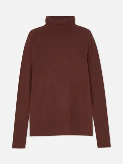 Hauts Et T-Shirts|Primark Haut à Manches Longues Et Col Roulé Rita Ora Marron